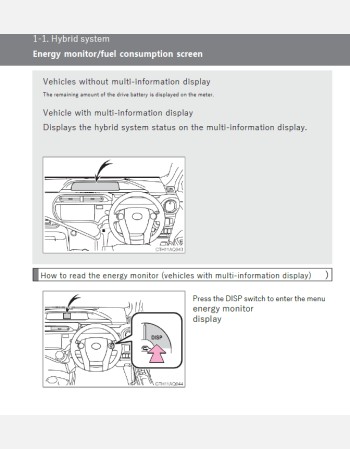 toyota aqua hybrid 2011 2012 2013 2014 owners manual in english